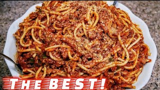 Classic Spaghetti and Meat Sauce  Meat Sauce Recipe  The simple way [upl. by Ilka626]