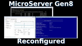 Virtualization on HP Microserver Gen8  HyperV Server 2016 core [upl. by Tegdig498]