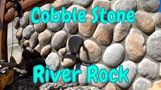 Installing Cultured Stone Cobble Stone River Rock Project [upl. by Beffrey909]