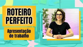 ROTEIRO para APRESENTAÇÃO de trabalho acadêmico  modelo de slides [upl. by Ettelorahc]