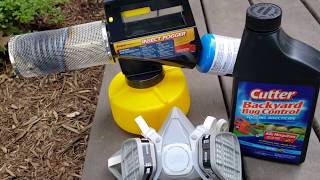 Burgess Insect Fogger Review  How to DIY Kill Mosquitoes [upl. by Hgielak]