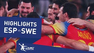 Spain European champions 2018  Highlights  Final  Spain vs Sweden  Mens EHF EURO 2018 [upl. by Amling994]