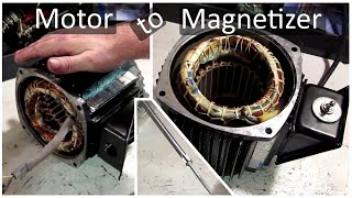 Gutted Electric Motor Into Magnetizer  Demagnetizer [upl. by Leahcimsemaj]