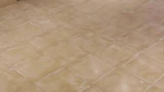 Application sol resine epoxy effet marbre sur carrelage [upl. by Llerruj]