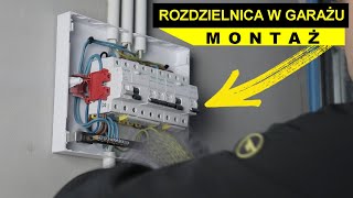 Instalujemy rozdzielnicę elektryczną w garażu  MONTAŻ [upl. by Amend]