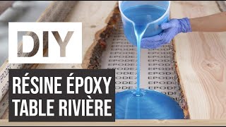 Résine époxy  Table rivière  DIY [upl. by Tarsuss]