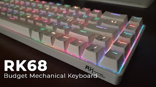 Royal Kludge RK68 65 Mechanical Keyboard Unboxing amp Typing Test Brown Switches [upl. by Conte]