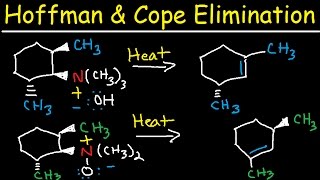 Hofmann and Cope Elimination  E2 Reaction Mechanism  Syn vs Anti Stereochemistry [upl. by Gwendolin]