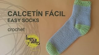 Tutorial Calcetines Crochet o Ganchillo Fácil [upl. by Bern843]