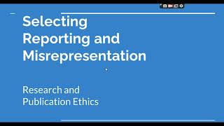 Selective Reporting and Misrepresentation of data Research and Publication ethics Phd coursework [upl. by Benton564]