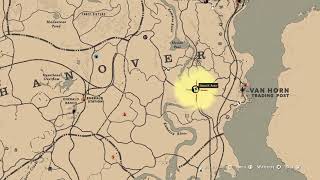 Red Dead RedemptionTreasure Map Location quotvan Hornquot [upl. by Aeiram402]