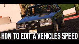 HOW TO EDIT A CARS HANDLINGSPEED  GTA5  FIVEM [upl. by Idid518]