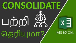 Consolidate in Excel in Tamil [upl. by Eldoria628]