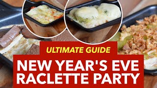 German Raclette Party  German New Years Eve Food Traditions [upl. by Ynnej478]