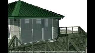 Topsider Homes Prefab Stilt Home Animated House Assembly [upl. by Einiar]