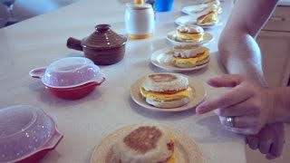 Easy Eggwich Microwave Breakfast Sandwich Cookoff [upl. by Ahker]