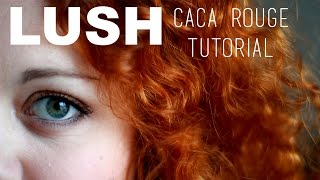 LUSH HENNA CACA ROUGE  Before and After Tutorial [upl. by Stephen]