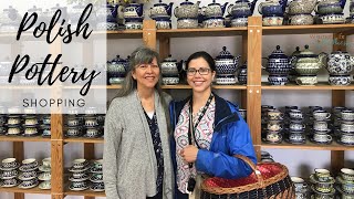 Polish Pottery Shopping in Poland  How to shop for Polish pottery in Bolesławiec  Milspouse vlog [upl. by Clie798]