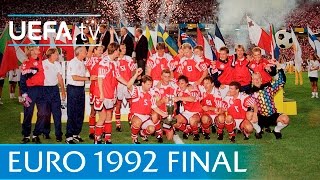 Denmark v Germany UEFA EURO 92 final highlights [upl. by Arinayed]