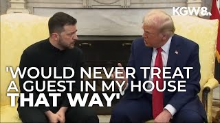 Portland nonprofit aiding Ukrainians reacts to Zelenskyy Trump JD Vance Oval Office meeting [upl. by Okiam424]