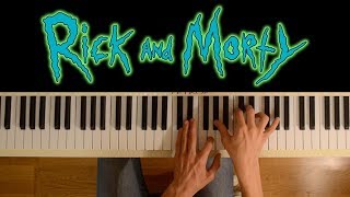 For The Damaged Coda  Rick amp Evil Morty Theme Piano Cover  sheets [upl. by Stromberg]