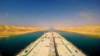 Suez Canal Timelapse  Full Transit HD GoPro [upl. by Enitsirk]