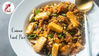 Quinoa fried rice with Tofu amp Vegetables  Healthy quinoa recipe  Protein rich Vegan recipe  ASMR [upl. by Bruis186]