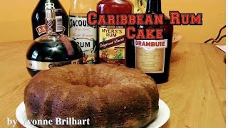 Caribbean Rum Cake using real rum  Tortuga wannabe cake [upl. by Allimak]