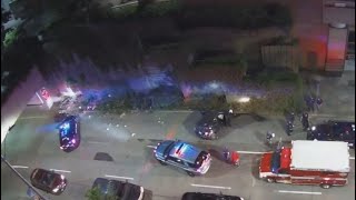 Cars are seen wiping out on exit ramp into downtown Seattle  KIRO 7 News [upl. by Nnairahs]