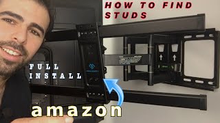 How to Install a TV Wall Mount  PERLESMITH TV Wall Mount Review [upl. by Ebbie]