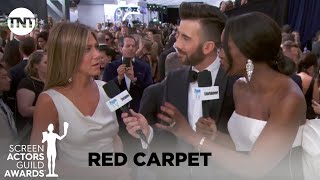 Jennifer Aniston Red Carpet Interview  26th Annual SAG Awards  TNT [upl. by Currey989]