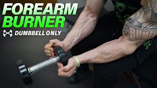 Dumbbell Forearm Workout At Home to Get Ripped [upl. by Oberg]