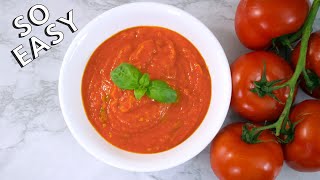 How to Make Tomato Sauce from Fresh Tomatoes Italian Style THE EASIEST WAY [upl. by Noled]