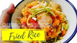 Quinoa Chicken Fried Rice  How to Cook Asian Quinoa Chicken Fried Rice  Quick amp Easy Quinoa Recipe [upl. by Gibby]