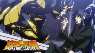 Saint Seiya The Lost Canvas  Manigoldo pelea Thanatos  Español Latino [upl. by Clawson]