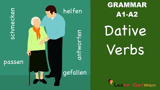 Learn German  German Grammar  Dative verbs  Verben mit Dativ  A1 [upl. by Calia]