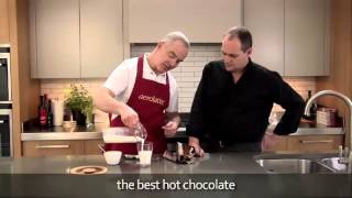 How to make a hot chocolate using an aerolatte milk frother [upl. by Drarrej]