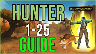 WHAT PET Beginner Hunter 125 Leveling Guide SoD WoW [upl. by Haidebez741]