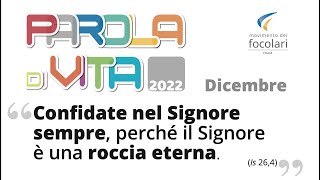 Parola di Vita Dicembre 2022 [upl. by Weiler]