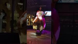 PBR Rock Bar Las Vegas Mechanical Bull Riding [upl. by Yanad]