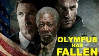 Olympus Has Fallen Movie Review 2013  Gerard Butler Aaron Eckhart  Beyond The Trailer [upl. by Schofield]