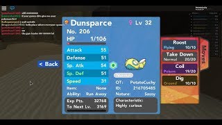 How to get Dunsparce in PBBPokemon Brick Bronze Read description [upl. by Hazeefah501]