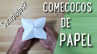 COMO HACER UN COMECOCOS SACAPIOJOS DE PAPEL [upl. by Ialda]