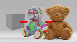 modeling a teddybear in blender [upl. by Crompton]