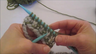 Half Linen Stitch Knitting Tutorial [upl. by Reahard]