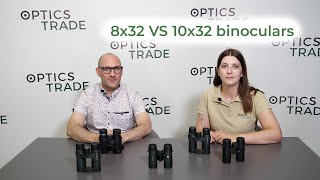 8x32 VS 10x32 binoculars  Optics Trade Debates [upl. by Rovert]