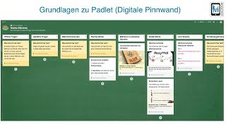 Grundlagen zu Padlet Digitale Pinnwand [upl. by Perretta]