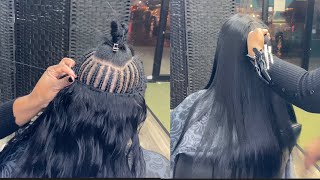 Traditional Sew In with Leave out amp Silk Press  updated 2021 [upl. by Yleoj]