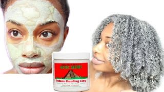 Bentonite Clay Review and Demo  Natural Hair and Skin [upl. by Stulin267]