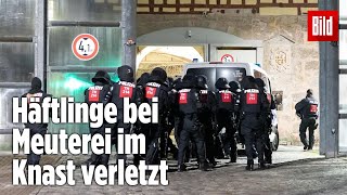 Gefängnismeuterei Polizei stürmt Knast in Thüringen  JVA Untermaßfeld [upl. by Guthrey]